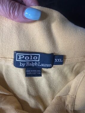 Men's XXL circa 80s Ralph Lauren . great condition. bright yellow/blue stripes